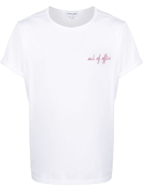Out Of Office slogan T-shirt - White