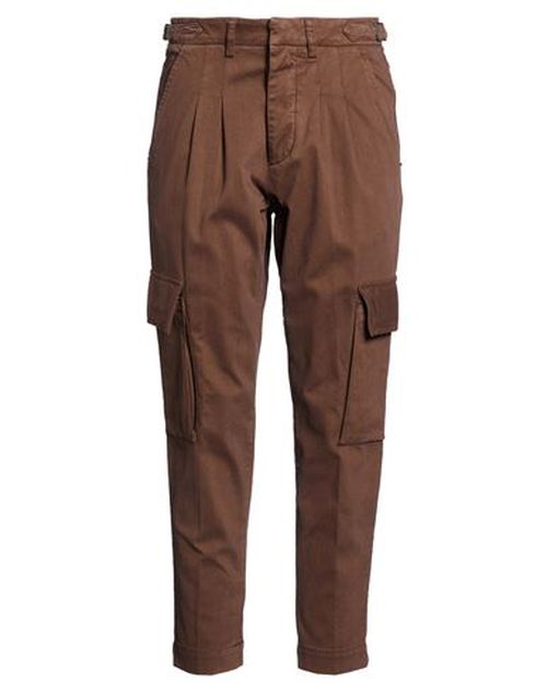 Woman Pants Chocolate brown Size 29 Cotton, Elastane