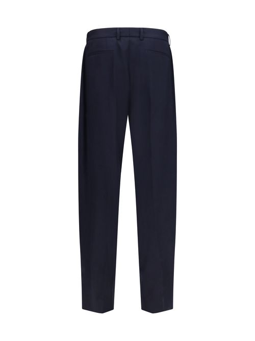 Merino Flannel Trousers — Navy