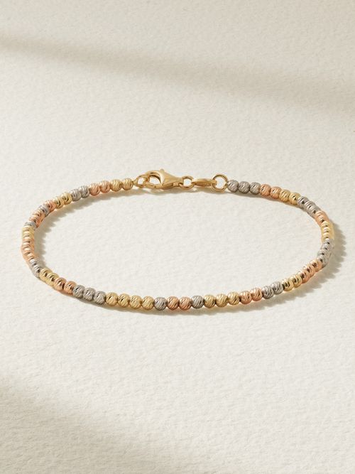 Discoball 18-karat Rose, White And Yellow Gold Bracelet - One size