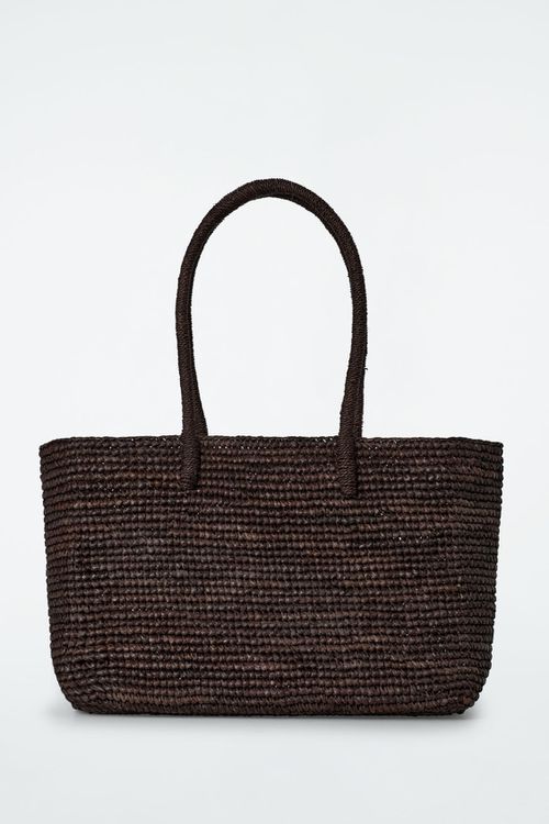 MINI WOVEN TOTE BAG - RAFFIA