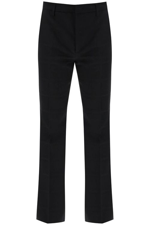-Pantaloni Svasati In Lana Vergine-Uomo
