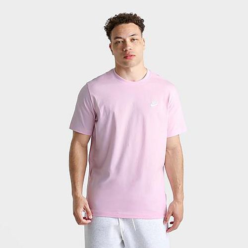Men's Sportswear Club T-Shirt in Pink Foam/White