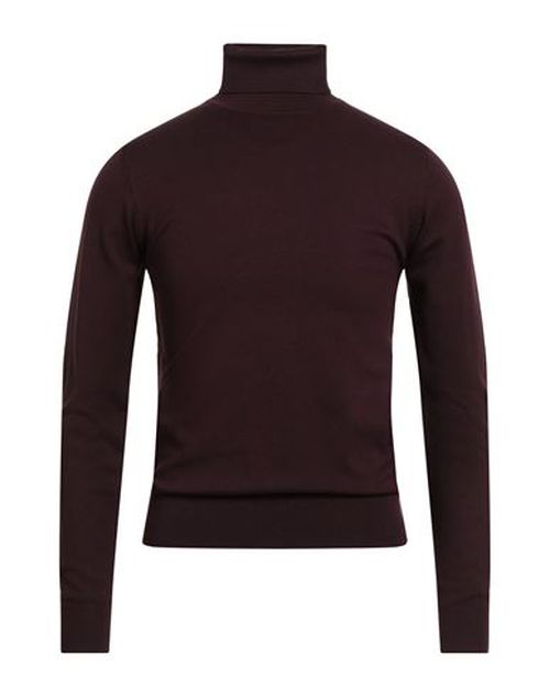 Man Turtleneck Burgundy Size S Viscose, Nylon