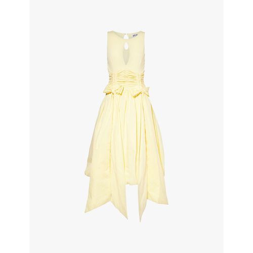 Amy Lynn | Womens Yellow Bodhi Ruched Regular-fit Cotton Midi Dress | Realry Amy Lynn | Womens Yellow Bodhi Ruched Regular-fit Cotton Midi Dress | Realry
