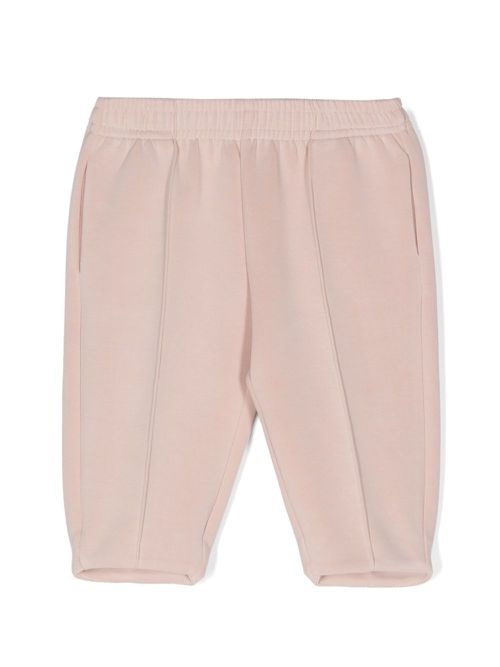 Logo-patch elasticated track pants - Pink
