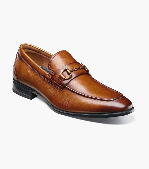 Florsheim Shoes Zaffiro Moc Toe Bit Loafer II Saddle Tan