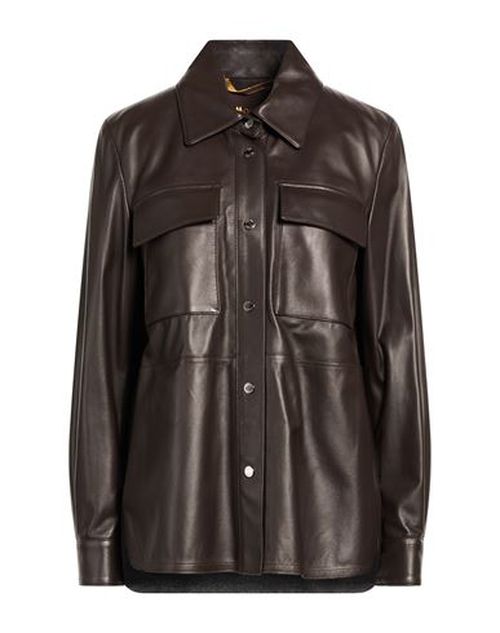 Woman Shirt Dark brown Size 12 Ovine leather