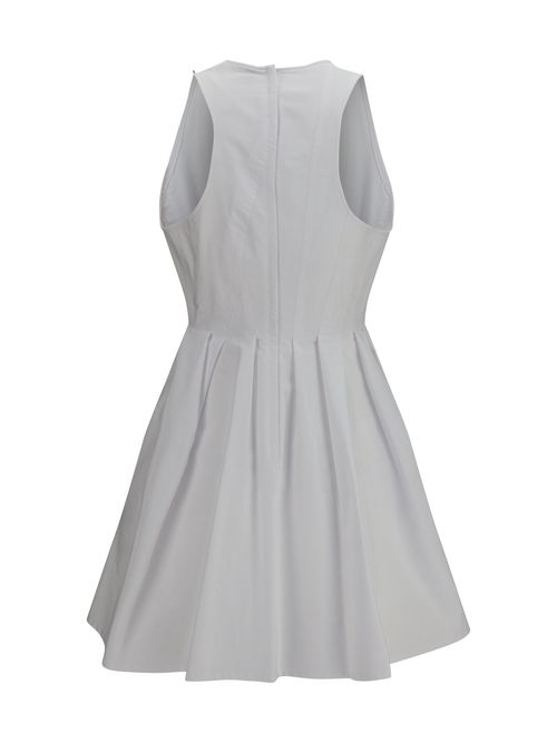 Sleeveless Cotton Dress — White
