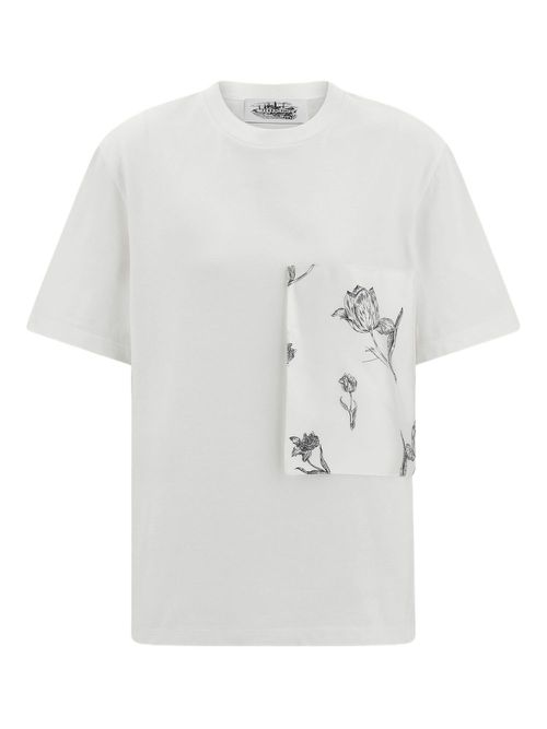 Pocket-detail T-shirt - White