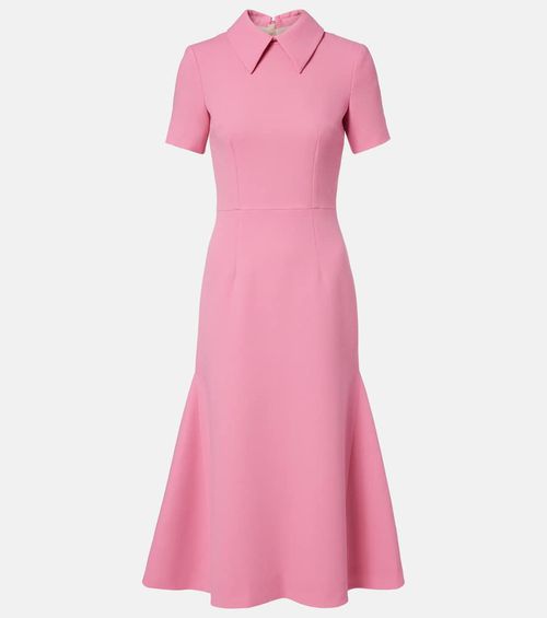 Eman wool crêpe midi dress