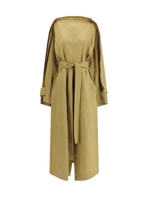 Dress Trench Coat — Camel