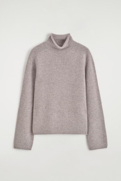 Cashmere Mock-Neck Sweater
