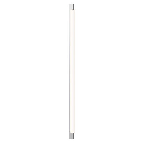 Bright Satin Aluminum LED Bath Bar from the Keel Collection