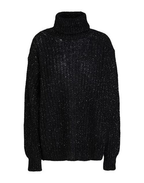 Woman Turtleneck Black Size 4 Polyester, Polyamide, Alpaca wool, Metallic fiber