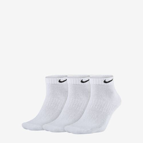Everyday 3Pk Quarter Cushion Socks in White