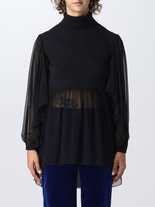 Top Woman color Black
