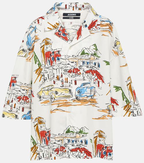 Casaco printed cotton bowling shirt