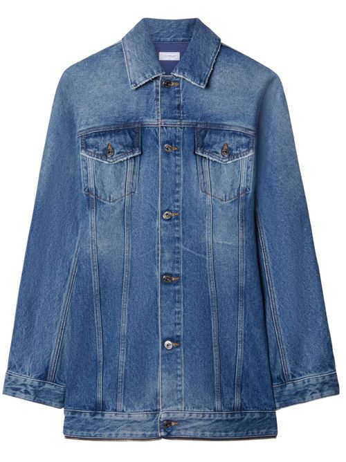 Zipped denim minidress - Blue