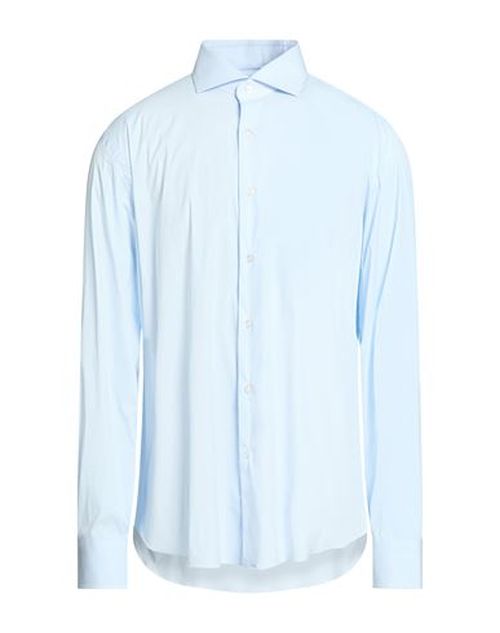 Man Shirt Sky blue Size 17 ½ Cotton, Polyamide, Elastane