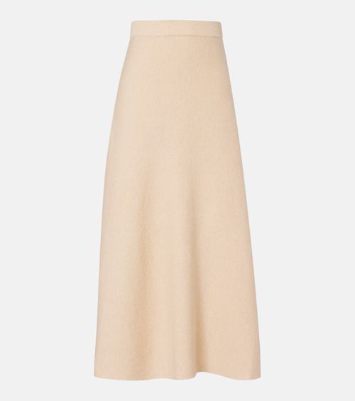 Giberna wool and cashmere maxi skirt