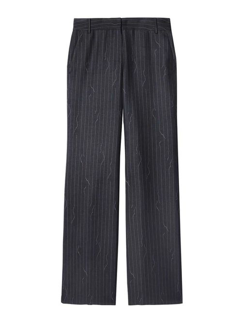 Pinstriped trousers