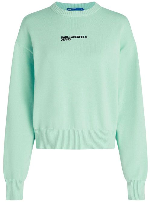 Logo-embroidered sweatshirt - Green