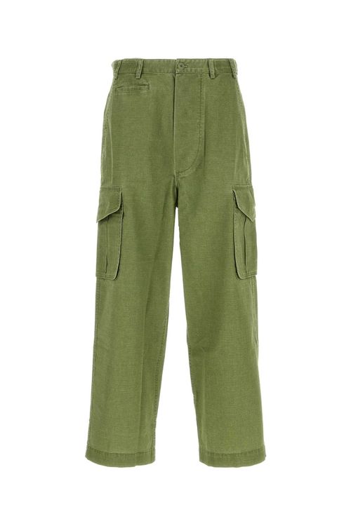 Green Cotton Cargo Pant