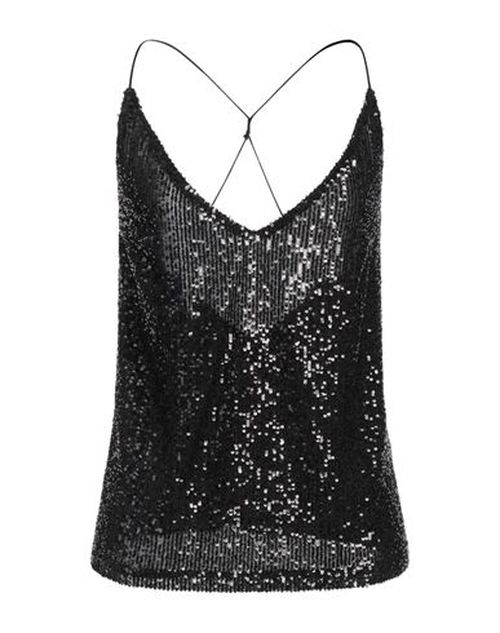 The Nina Studio Woman Top Black Size 2 Polyester