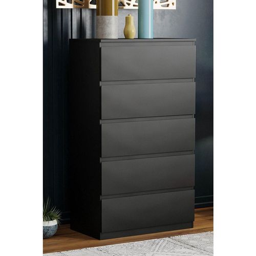 Vida Designs Denver 5 Drawer Chest of Drawers Storage