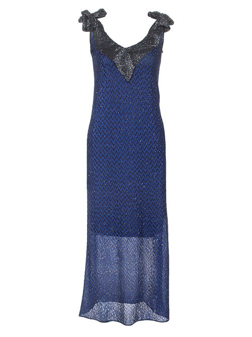 V-neck dress - Blue