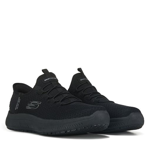 Work Women's Slip-Ins Summits Slip Resistant Sneakers (BLACKBLACK)