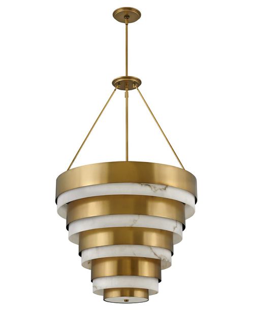Heritage Brass LED Chandelier from the Echelon Collection