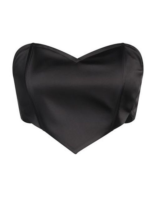 Vivetta Woman Top Black Size 0 Polyester, Elastane