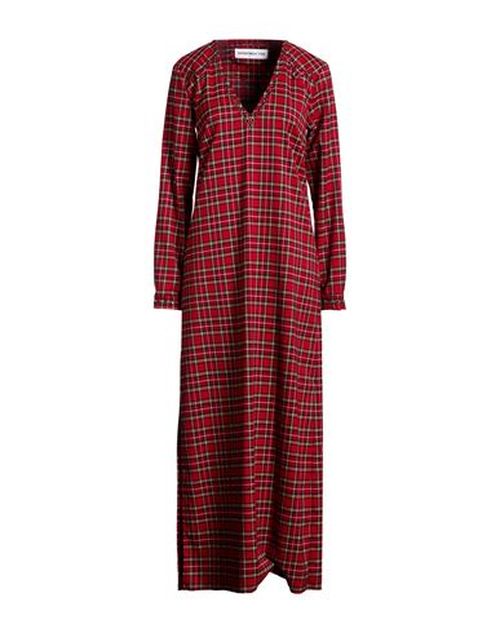 Woman Maxi dress Red Size S Polyester, Viscose, Elastane