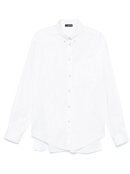Pinstripe poplin shirt - White