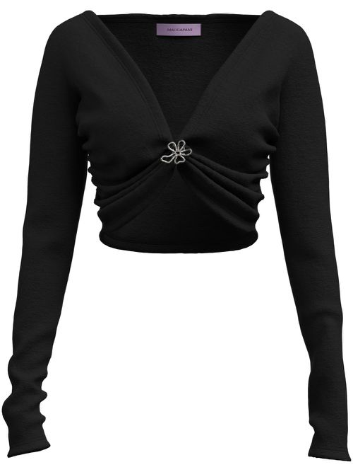 Angela crop top - Black