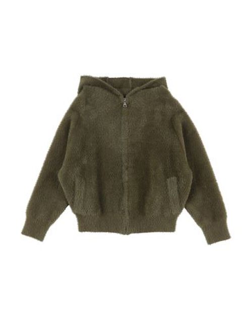 Kid Kid Girl Cardigan Military green Size 10 Polyamide, Viscose, Acrylic, Polyester