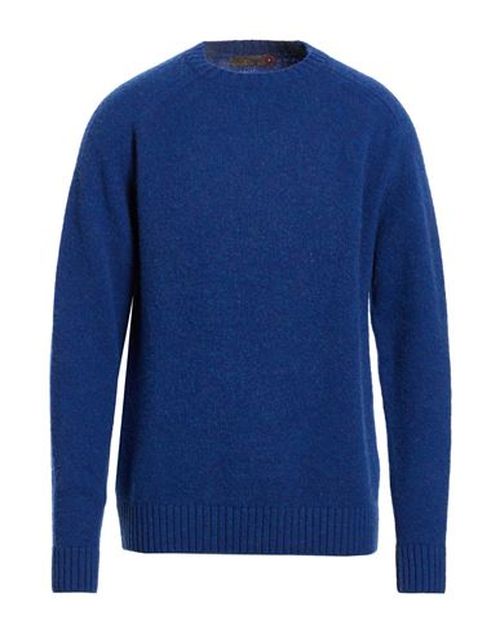 Man Sweater Bright blue Size L Virgin Wool