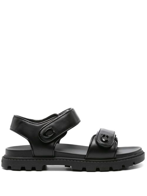 Brynn leather sandals - Black