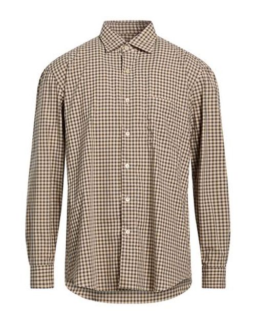 Man Shirt Beige Size 16 Cotton