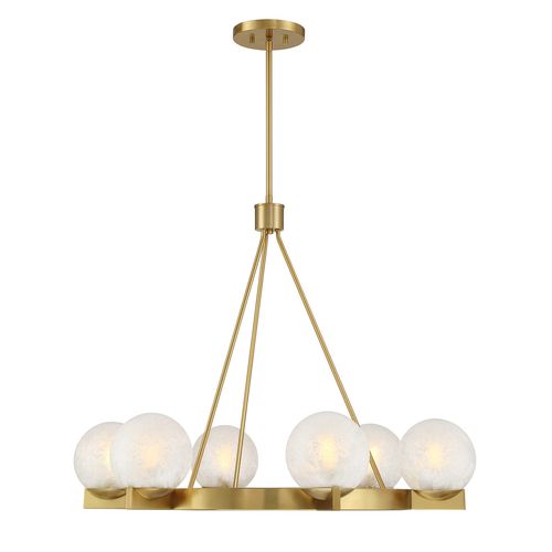 Darien 6-Light Chandelier in Warm Bra