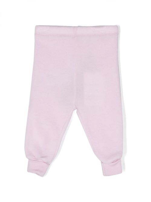 Logo-tag merino wool leggings - Pink