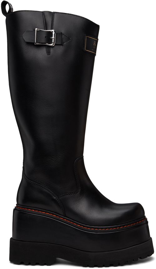 R13 Black Engineer Boots
