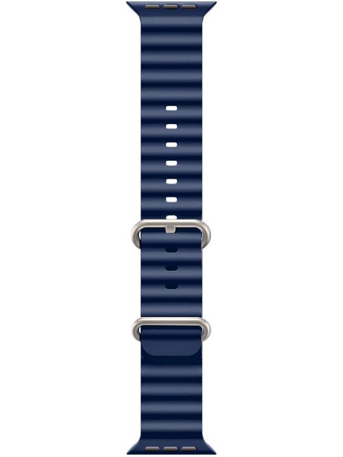 Apple Watch Ocean Band 42/44/45/46/49mm in Midnight Blue Silicone