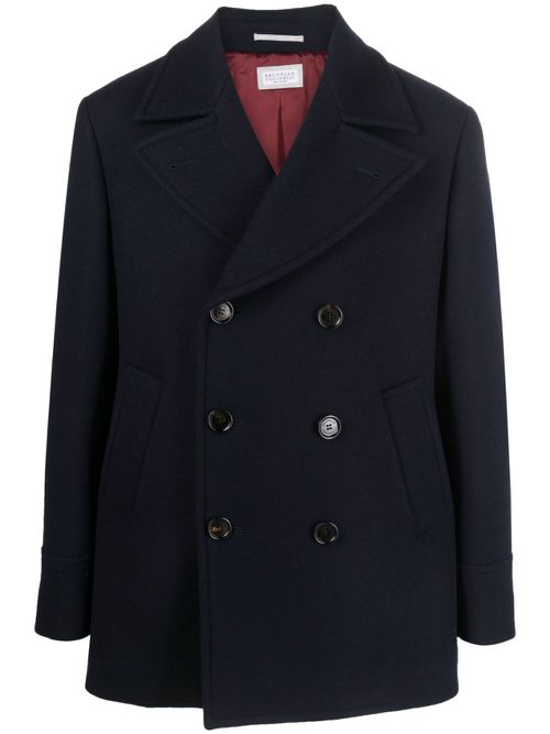 Double-breasted coat - Blue