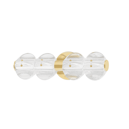 Aged Brass LED Bath Bracket from the Lindley Collection