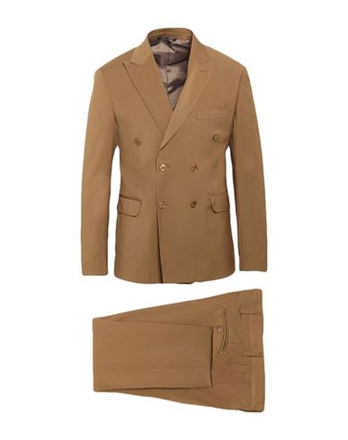 Man Suit Camel Size 36 Wool