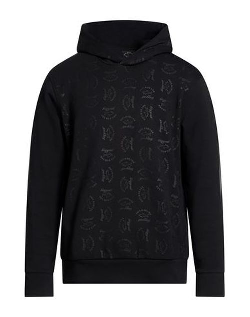 Man Sweatshirt Black Size M Cotton, Polyester, Elastane