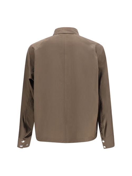 Cotton Typewriter Jacket — Taupe